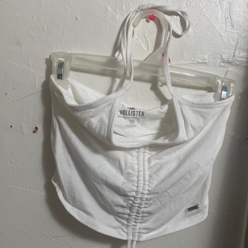 Hollister Halter Top White medium